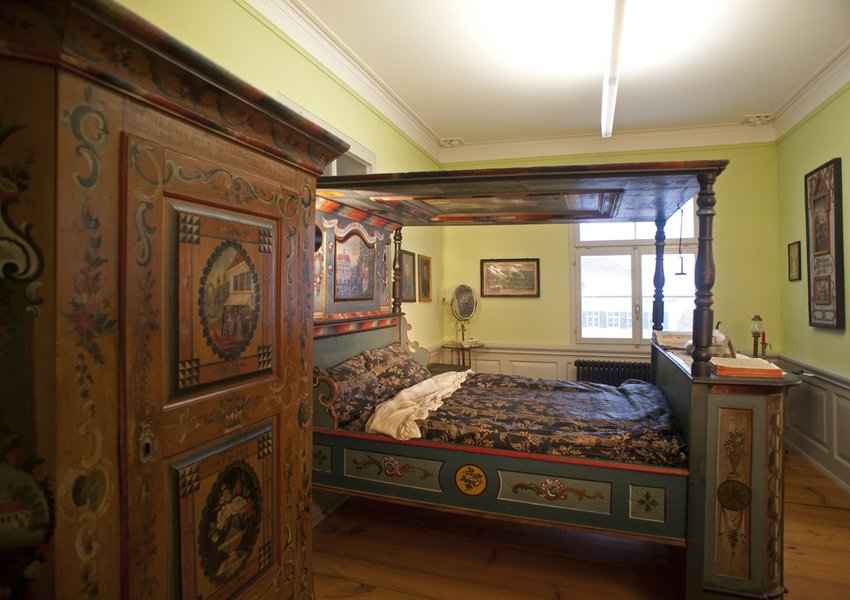 Chambre à coucher de manufacturier des Rhodes-Extérieures, vers 1825